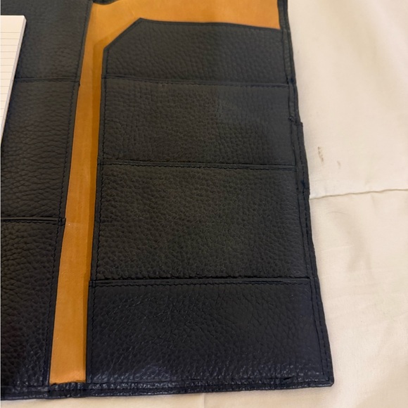 Black Leather Calendar WalletBag - Picture 4 of 5